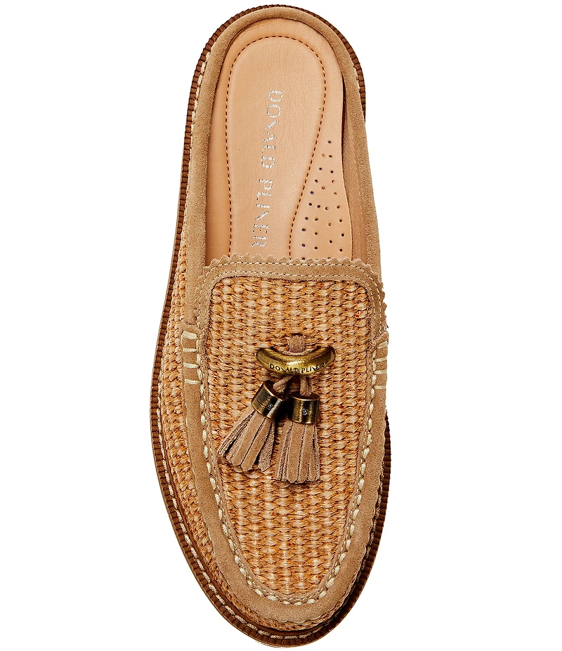 Donald Pliner Lyndall Raffia Tassel Mules