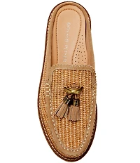 Donald Pliner Lyndall Raffia Tassel Mules