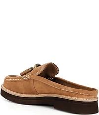 Donald Pliner Lyndall Suede Tassel Mules