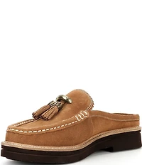 Donald Pliner Lyndall Suede Tassel Mules