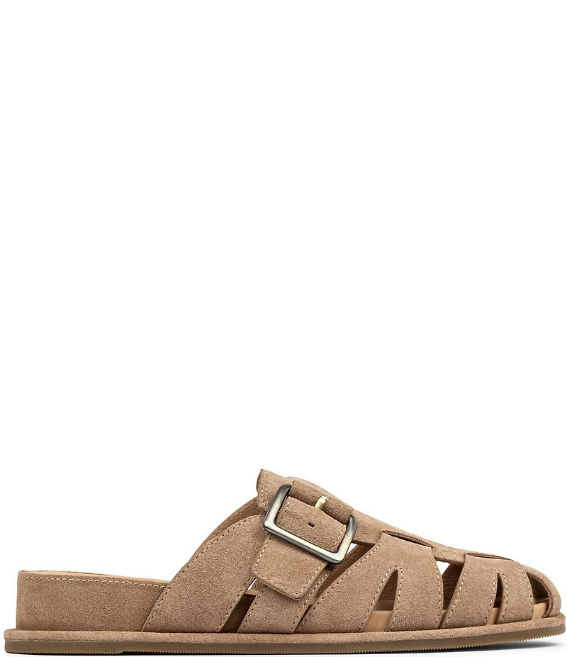 Donald Pliner Manor Suede Fisherman Mules
