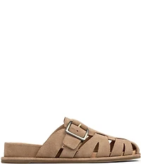 Donald Pliner Manor Suede Fisherman Mules