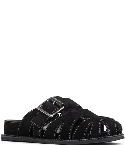 Donald Pliner Manor Suede Fisherman Mules