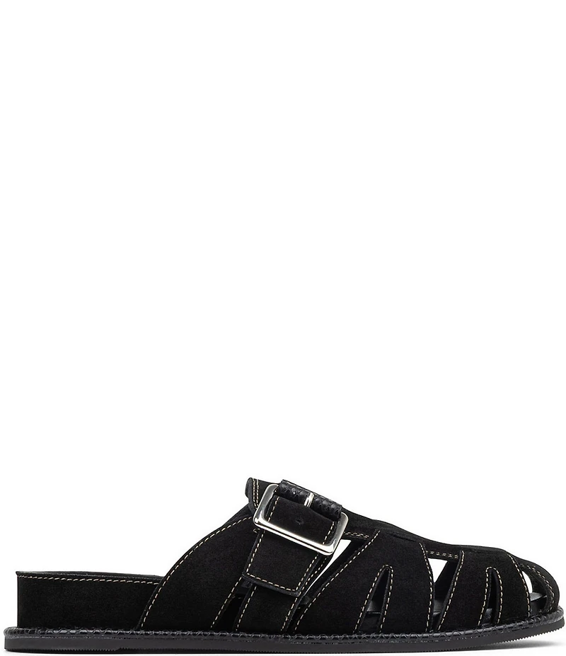 Donald Pliner Manor Suede Fisherman Mules