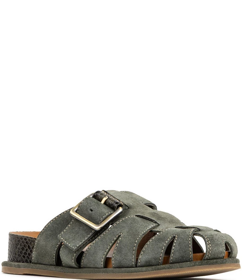 Donald Pliner Manor Suede Fisherman Mules