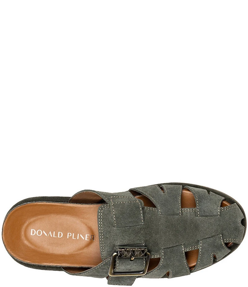 Donald Pliner Manor Suede Fisherman Mules