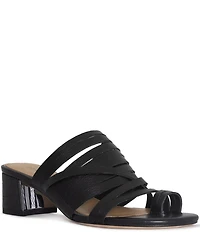Donald Pliner Marlow Strappy Leather Toe Ring Sandals