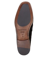 Donald Pliner Men's Dacio Bit Buckle Suede Slip-On Dress Shoes