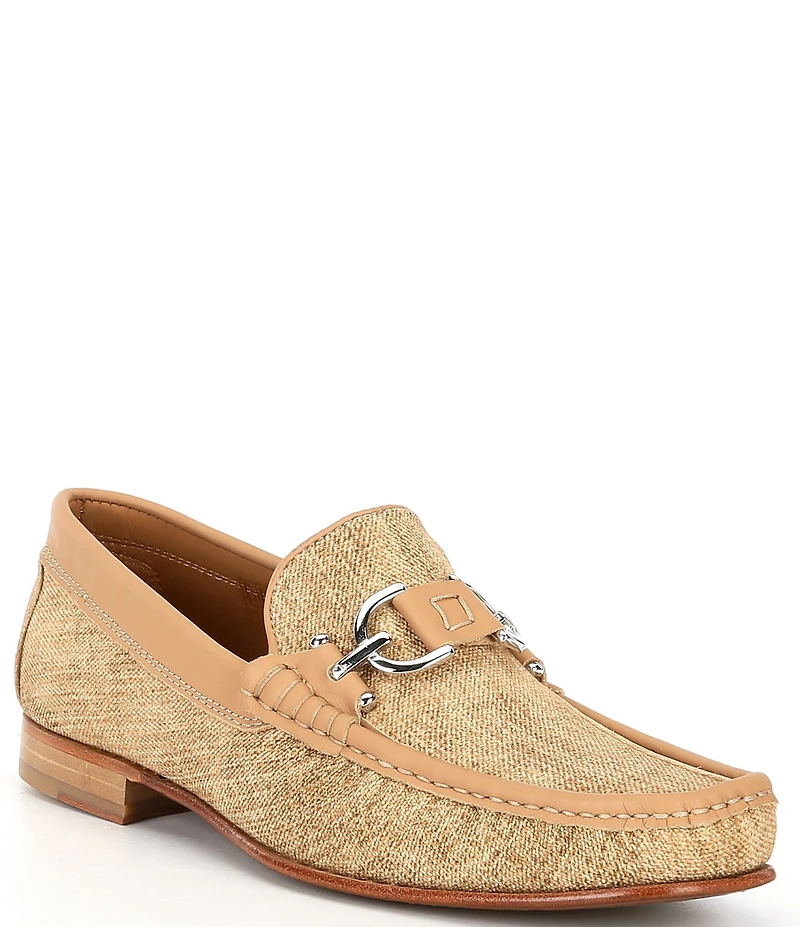 Donald Pliner Men's Dacio Canvas Bit Buckle Loafers