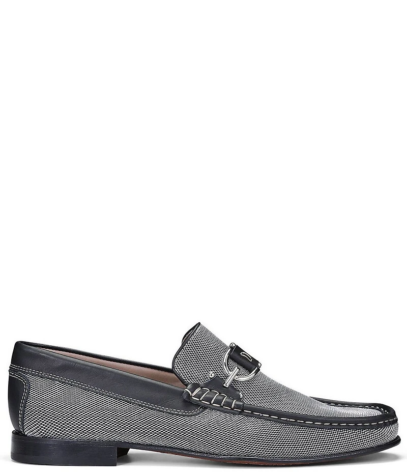 Donald Pliner Men's Dacio Nylon Bit Buckle Slip On Dress Shoes