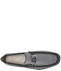 Donald Pliner Men's Dacio Nylon Bit Buckle Slip On Dress Shoes