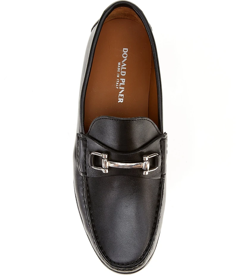 Donald Pliner Men's Evanston Leather Bit Buckle Loafers