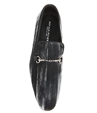 Donald Pliner Men's Shawn Velvet Bit Buckle Slip-On Loafers