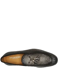 Donald Pliner Men's Spirrow Woven Leather Tassel Loafers