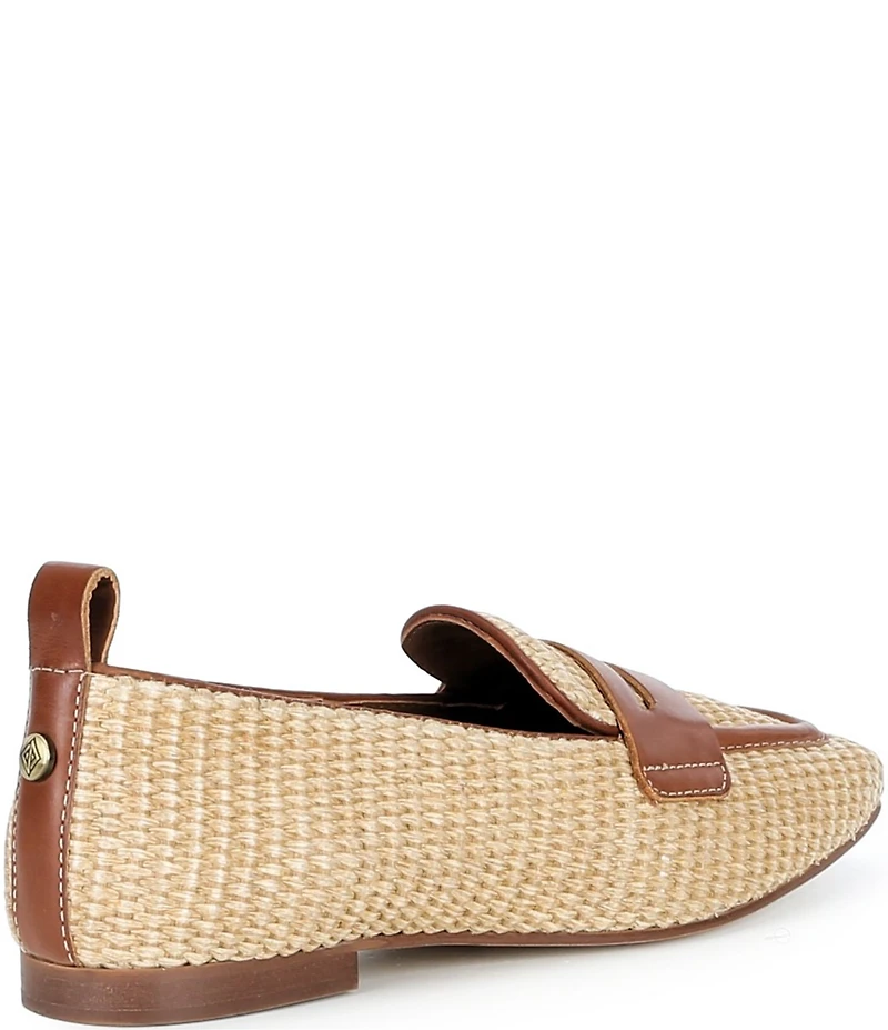 Donald Pliner Najma Woven Raffia Loafers