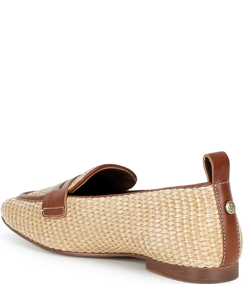 Donald Pliner Najma Woven Raffia Loafers