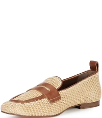 Donald Pliner Najma Woven Raffia Loafers