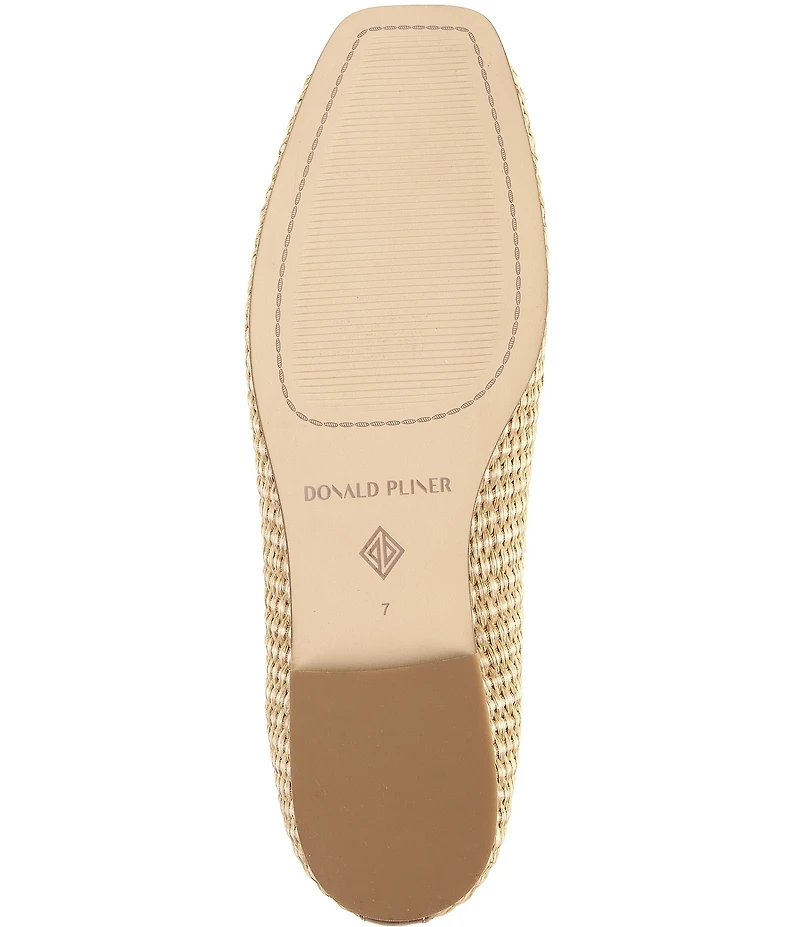 Donald Pliner Najma Woven Raffia Loafers