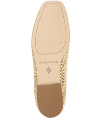 Donald Pliner Najma Woven Raffia Loafers