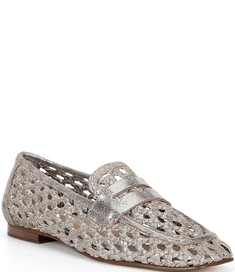 Donald Pliner Naolin Woven Leather Loafers