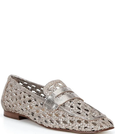 Donald Pliner Naolin Woven Leather Loafers