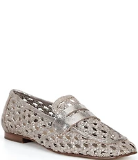 Donald Pliner Naolin Woven Leather Loafers