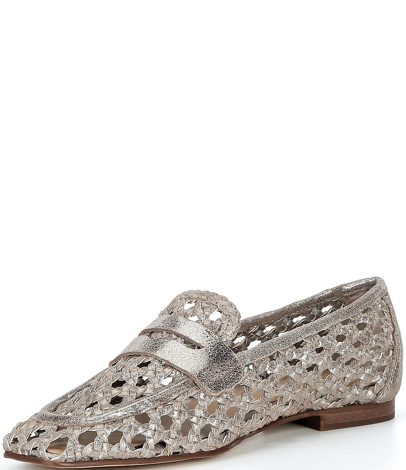 Donald Pliner Naolin Woven Leather Loafers