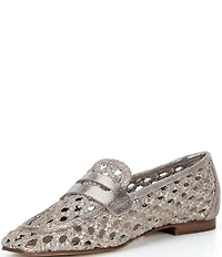 Donald Pliner Naolin Woven Leather Loafers