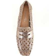 Donald Pliner Naolin Woven Leather Loafers