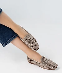 Donald Pliner Naolin Woven Leather Loafers