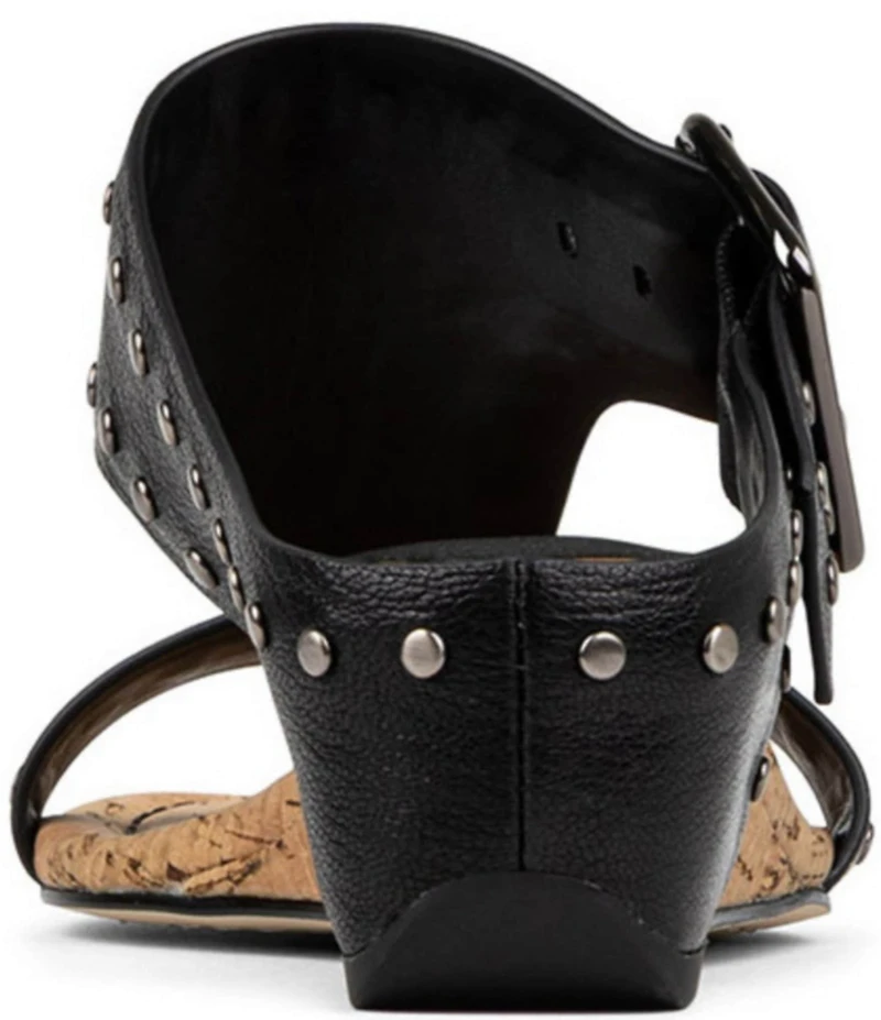 Donald Pliner Ofelia Studded Leather Wedge Sandals