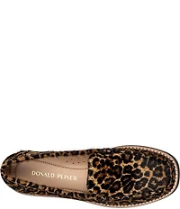Donald Pliner Ombre Leopard Print Calf Hair Loafers