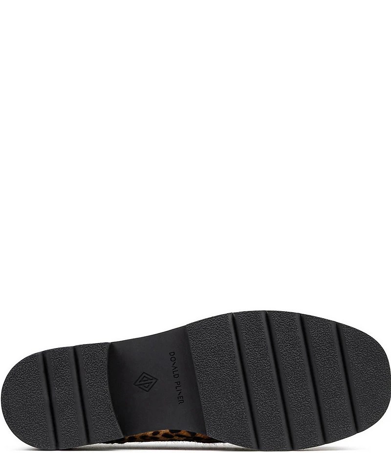 Donald Pliner Ombre Leopard Print Calf Hair Loafers