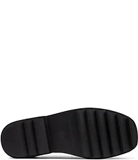 Donald Pliner Peggi Crinkle Patent Leather Platform Lug Loafers