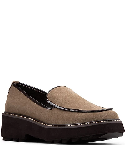 Donald Pliner Peggi Suede Platform Lug Loafers