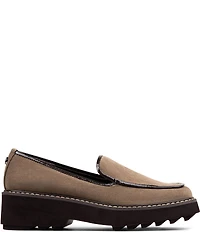 Donald Pliner Peggi Suede Platform Lug Loafers