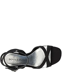 Donald Pliner Pheebe Satin Block Heel Dress Sandals