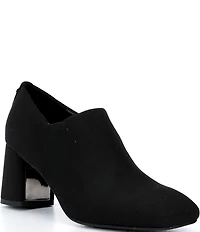 Donald Pliner Pleeze Crepe Elastic Block Heel Shooties