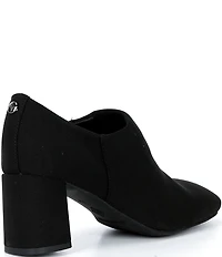 Donald Pliner Pleeze Crepe Elastic Block Heel Shooties