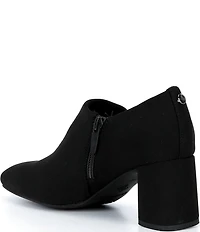 Donald Pliner Pleeze Crepe Elastic Block Heel Shooties