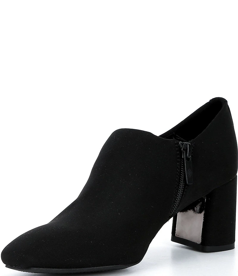 Donald Pliner Pleeze Crepe Elastic Block Heel Shooties