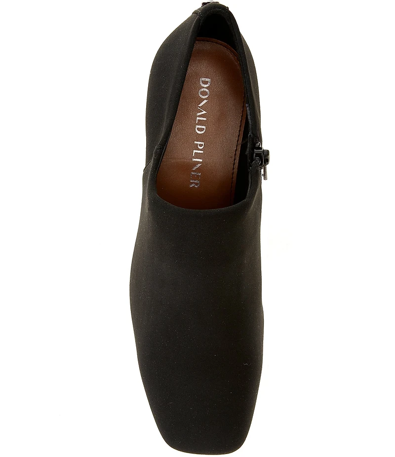 Donald Pliner Pleeze Crepe Elastic Block Heel Shooties