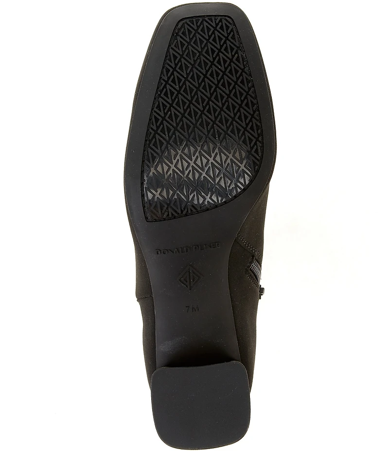 Donald Pliner Pleeze Crepe Elastic Block Heel Shooties