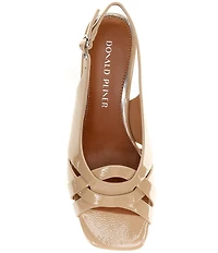 Donald Pliner Primm Patent Leather Slingback Wedge Sandals