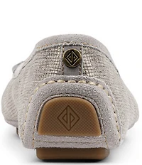 Donald Pliner Reanna Textured Metallic Leather Bit Buckle Ballet Flats