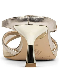 Donald Pliner Remixx Metallic Leather Mesh Bucked Thong Dress Sandals