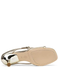 Donald Pliner Remixx Metallic Leather Mesh Bucked Thong Dress Sandals