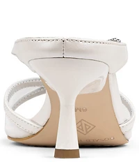 Donald Pliner Remixx Pearlized Leather Mesh Buckled Thong Dress Sandals