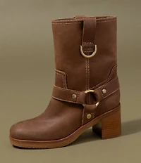 Donald Pliner Riegal Suede Mid Calf Engineer Boots