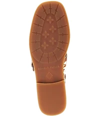 Donald Pliner Sabel Cow Print Haircalf Buckle Hardware Mules